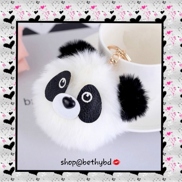 BelleoftheBallCoutureBoutique Accessories - Perfect❤ gift & 5🌟Rated!🐼Panda Pom Bag Accessory